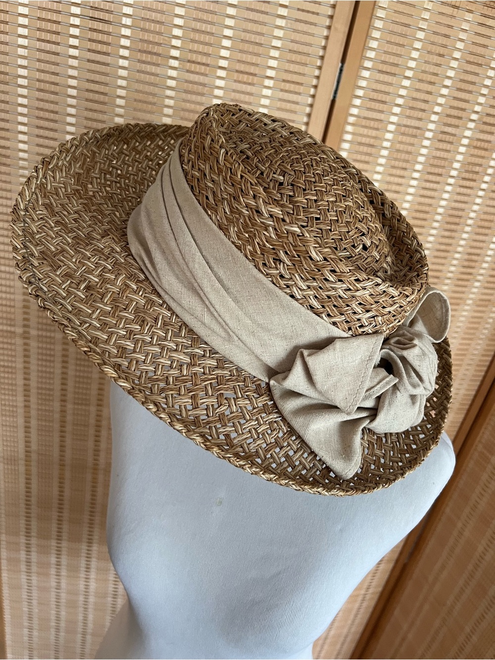 Firethorn Sun Hat Straw Beach Bow